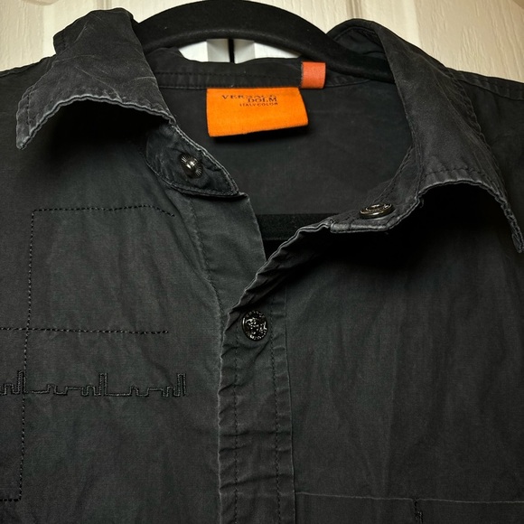 Versace Dolm - Vintage Men's Black Luxury Long Sleeve Blouse in Size XXL - Picture 6 of 12